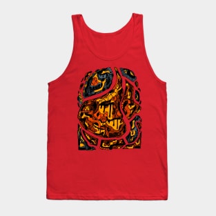 Orangrey Abstract Wave of Thoughts No 3 Tank Top